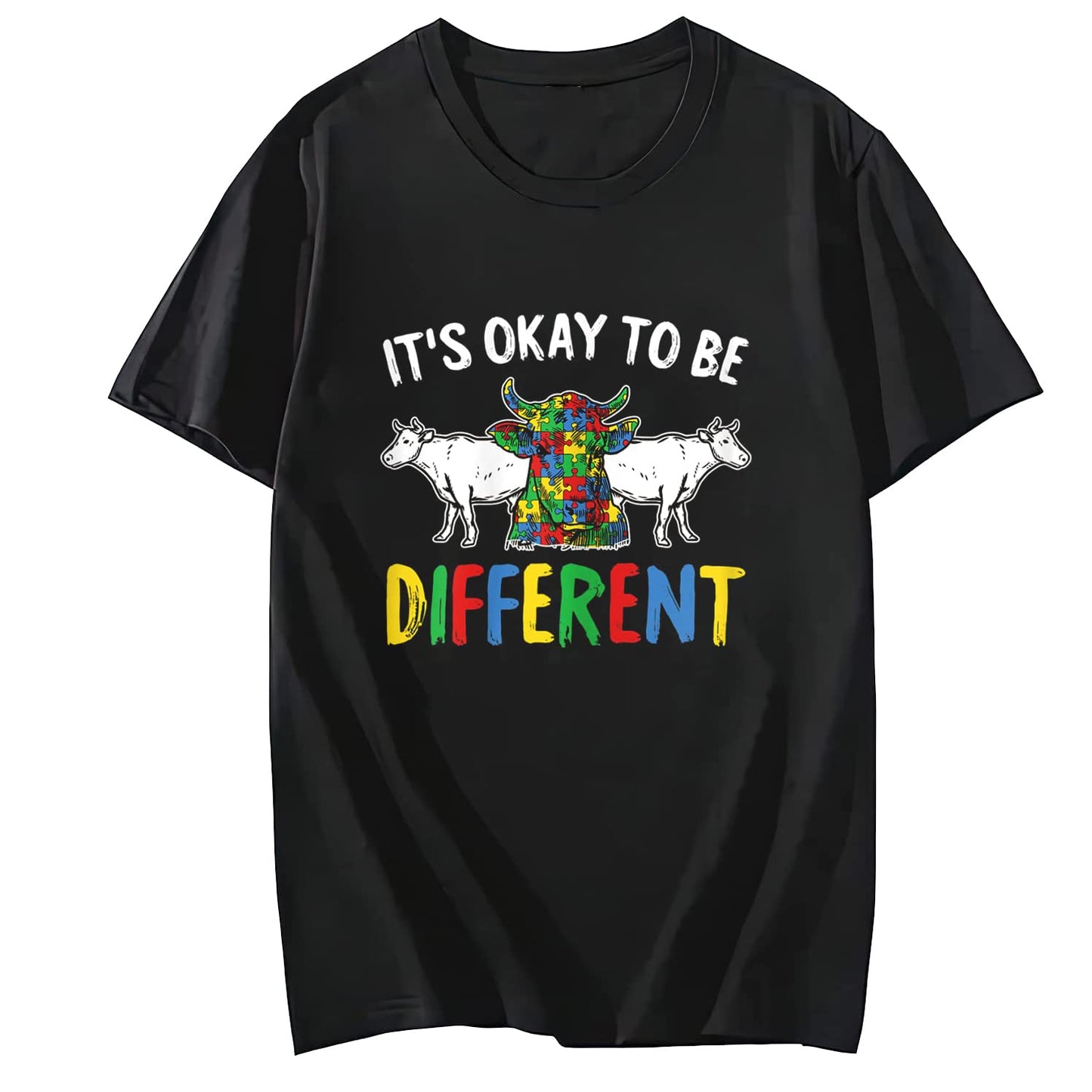 It's Ok to Be Different Cat Autism Awareness T-Shirt