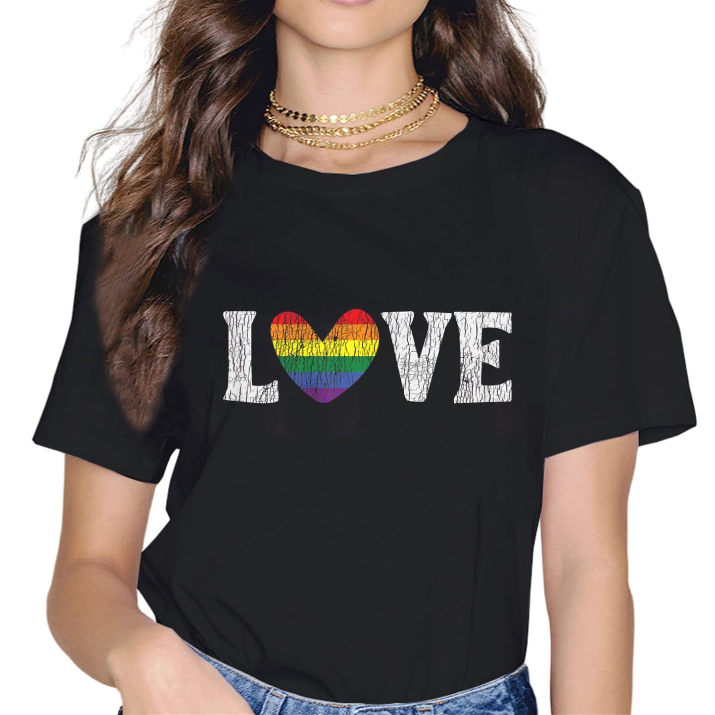 LGBTQ Fashion Short Sleeve Casual Round Neck Pride Month Gift T-Shirt