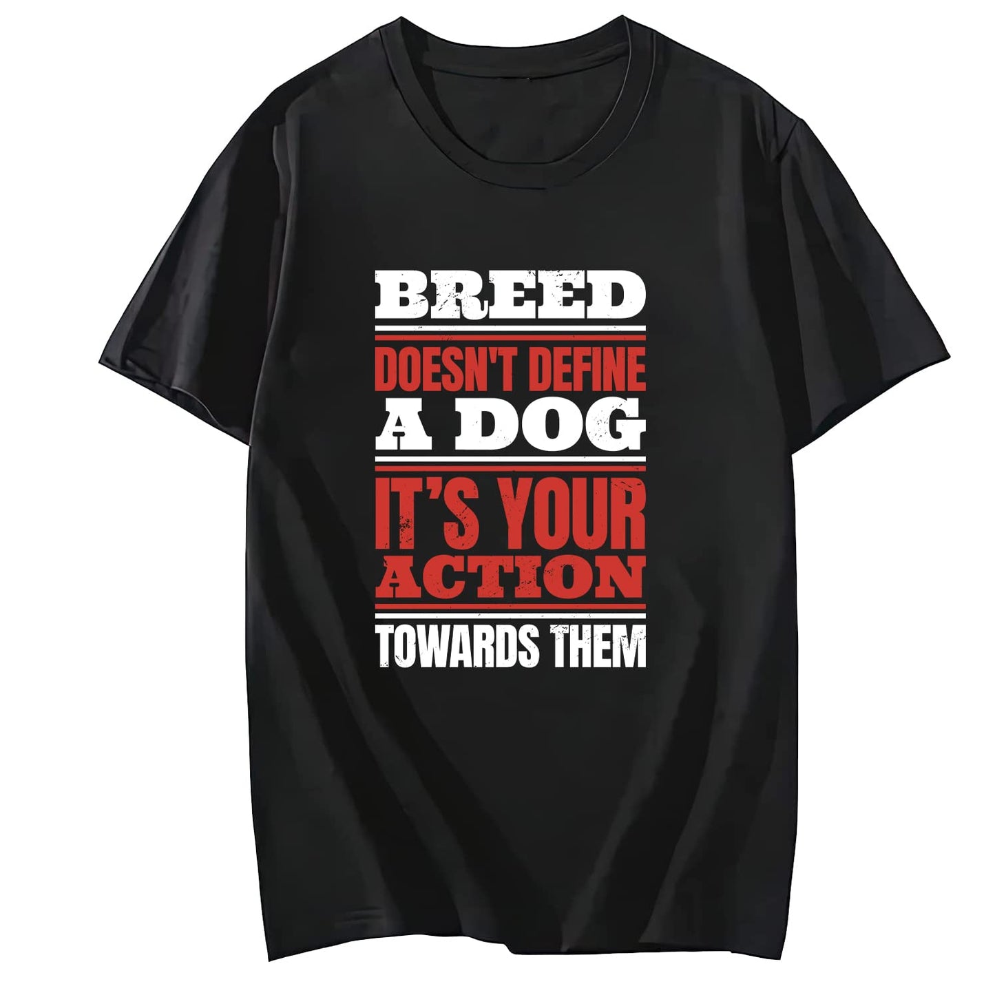 Breed is Not The Definition of a Dog Short Sleeve Comfort Tops T-Shirts for Women