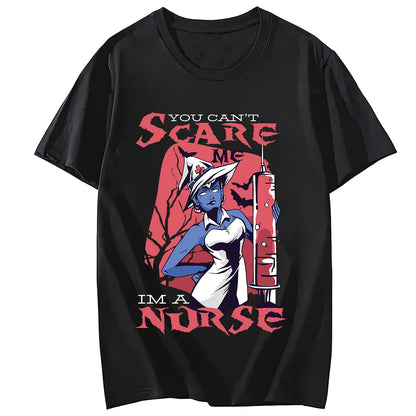 Women's Flat Nurse Shark Pattern Casual Short Sleeve Gift T-Shirt