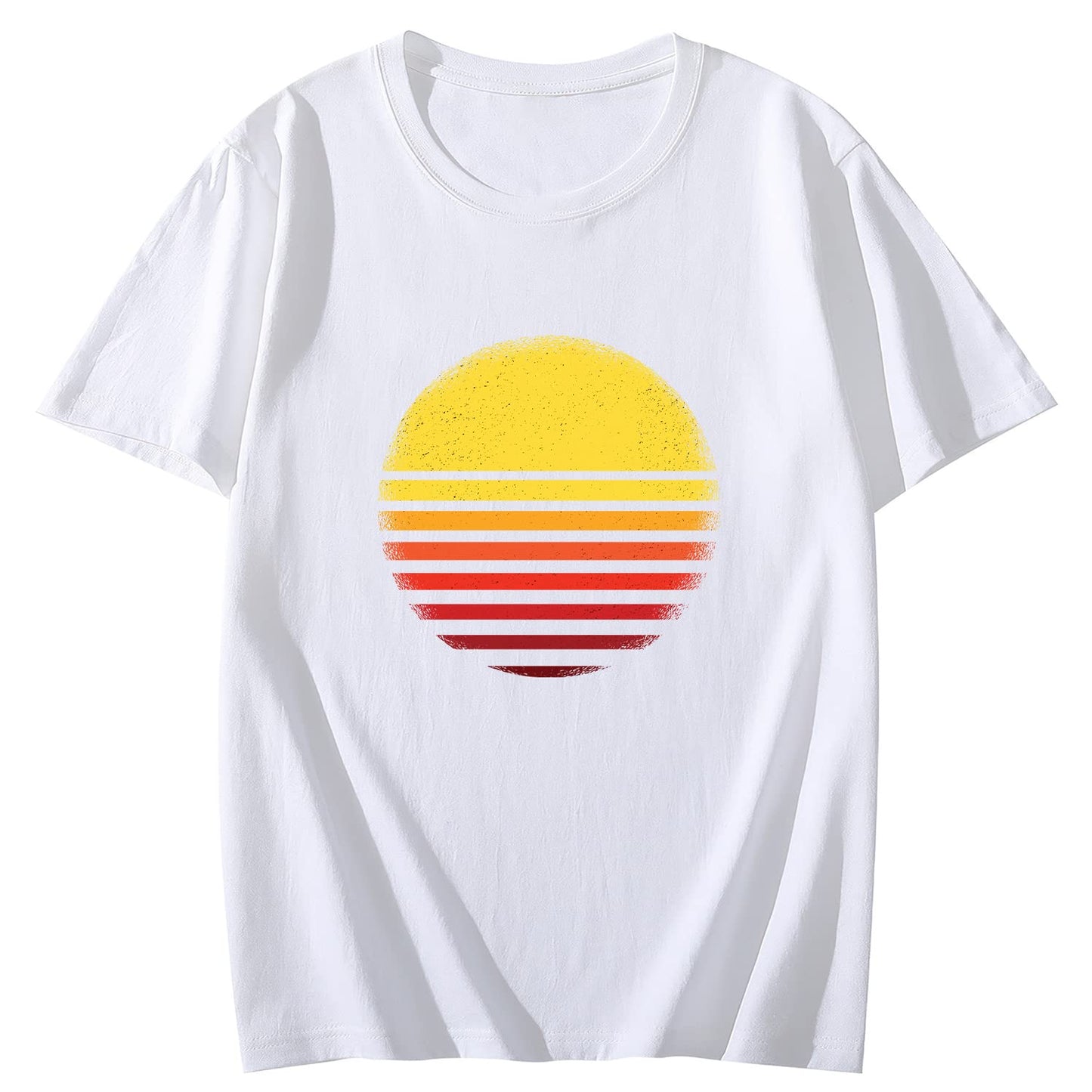 Sunset Sun Short Sleeve Comfort Tops T-Shirts for Women