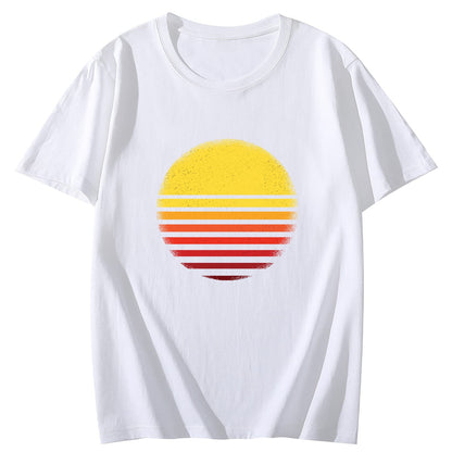 Sunset Sun Short Sleeve Comfort Tops T-Shirts for Women