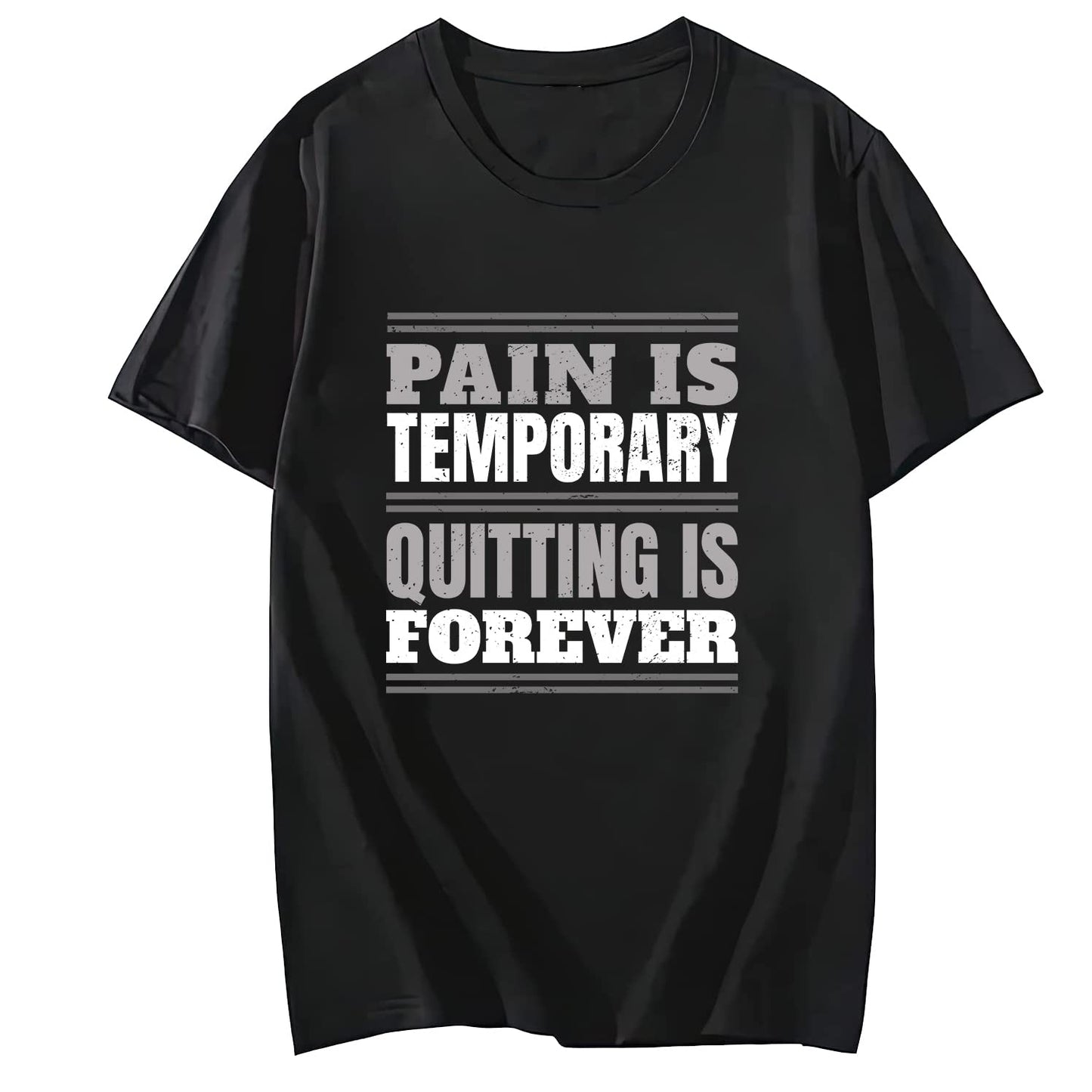 Gym Pain is Temporary Short Sleeve Comfort Tops T-Shirts for Women