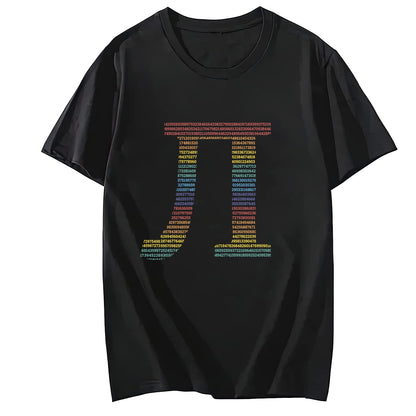 Pi Day Short Sleeve Comfort Tops T-Shirts for Women