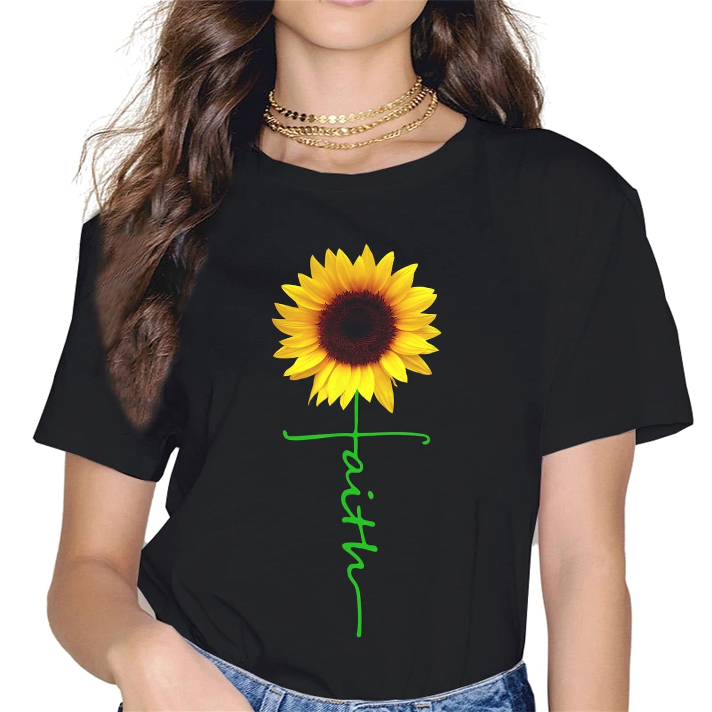 Faith Cross Pray T-Shirt - Gift Graphics