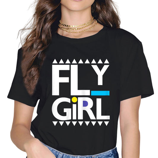 Fly Girl 80s 90s Old School Hip Hop T-Shirt