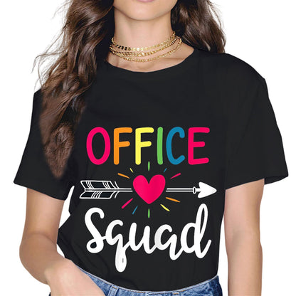 Sassalilly Office Squad Office Staff Admin Crew Gifts Secretary Teacher T-Shirt