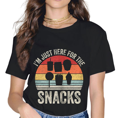 I'm Just Here for The Snacks Food Cook Funny Family Vacation T-Shirt