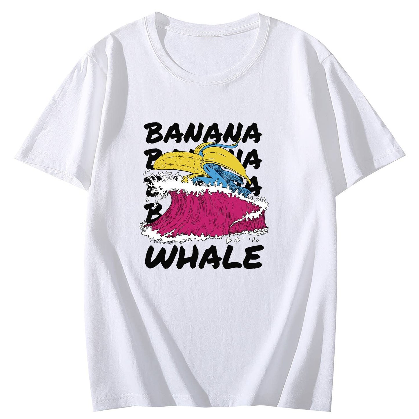 Banana Popart Shirt for Women Short Sleeve Comfort Tops T-Shirt