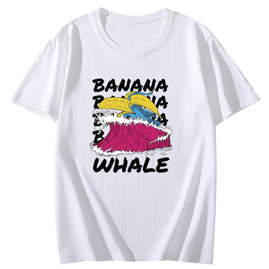 Banana Popart Shirt for Women Short Sleeve Comfort Tops T-Shirt