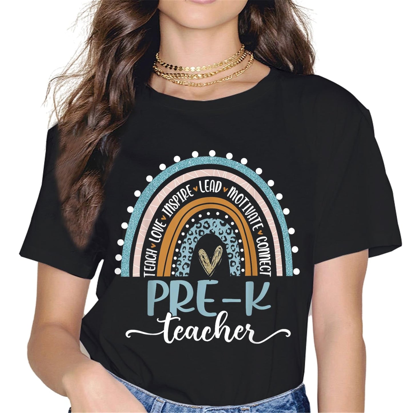 CQC Teacher of Tiny Humans Kindergarten Preschool Teacher T-Shirt