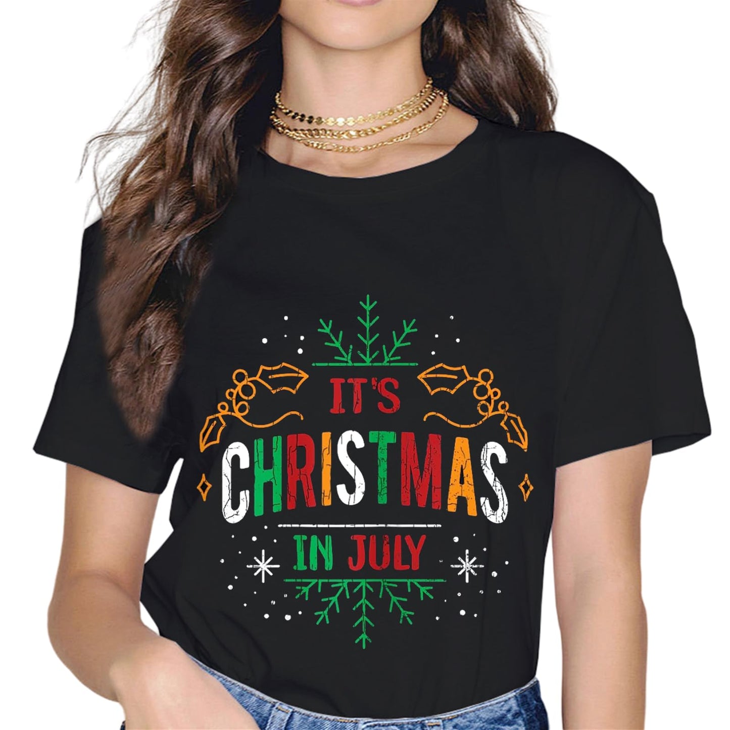 Christmas in July Squad Shirt Family Beach Vacation Summer T-Shirt