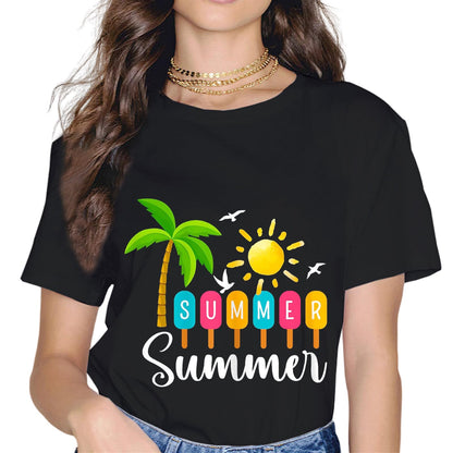 Hello Summer Vacation Popsicles Shirt Holiday T-Shirt