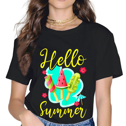 Hello Summer Vacation Popsicles Shirt Holiday T-Shirt