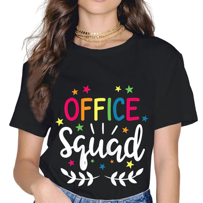 Sassalilly Office Squad Office Staff Admin Crew Gifts Secretary Teacher T-Shirt