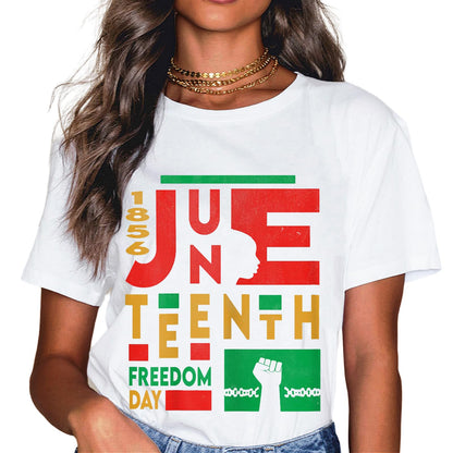 Sassalilly Black History Juneteenth is My Independence Day Black Women T-Shirt