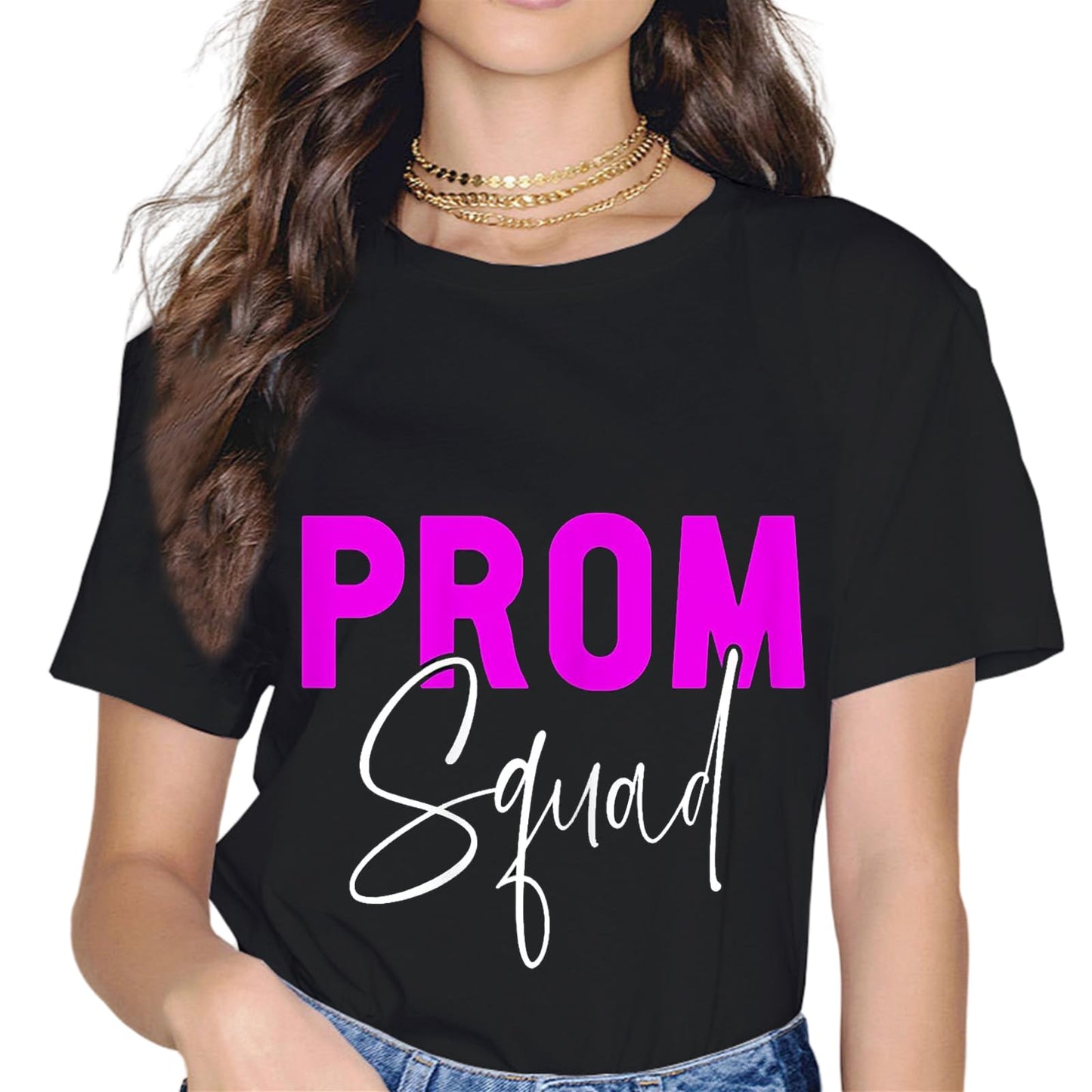 Prom Squad Matching Party A Group Prom for Friends Funny T-Shirt