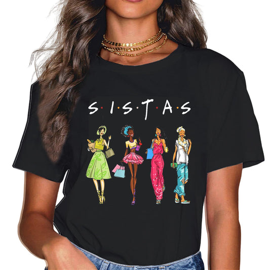 LastFor1 Women Sistas Afro Women Together Birthday Tee T-Shirt