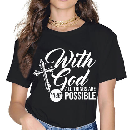 I Can Do All Things Through Christ Butterfly Art - Religious T-Shirt