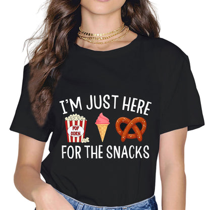 I'm Just Here for The Snacks Food Cook Funny Family Vacation T-Shirt