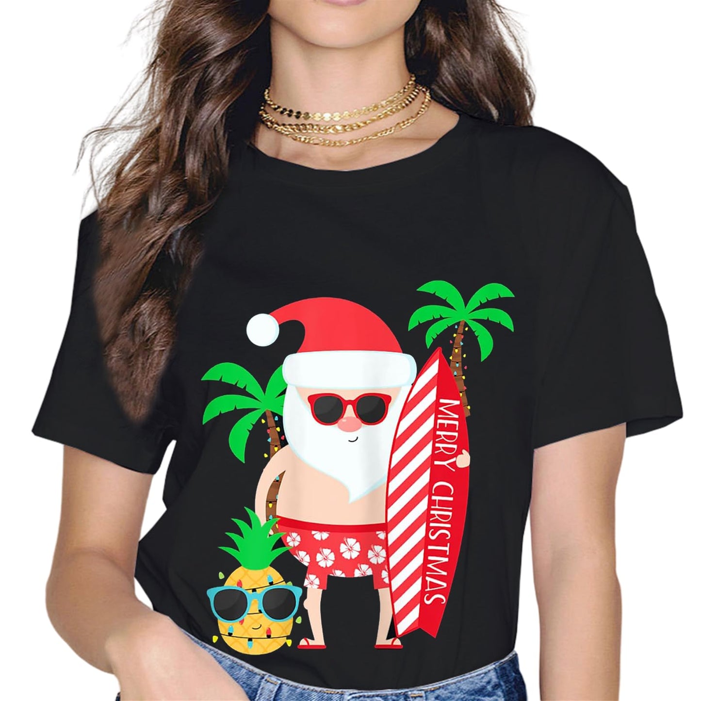 Christmas in July T-Shirt Summer Beach Vacation T-Shirt