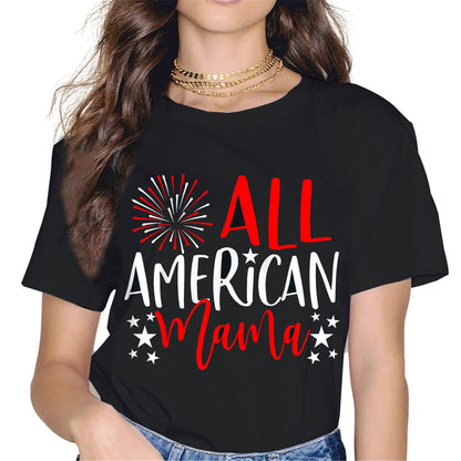 American Mom T-Shirt - Patriotic Graphics