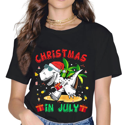 Summer Christmas July in Christmas in July Christmas T-Shirt