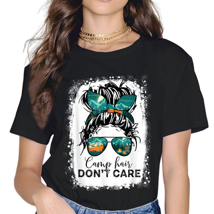 Camp Hair Don't Care Camping T-Shirt for Women