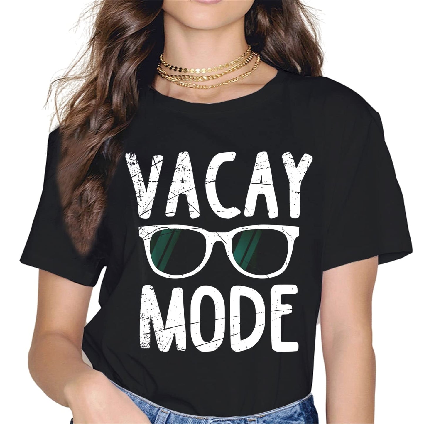 Elevate Your Vacation Style with the "Vacay Mode" Women's T-Shirt