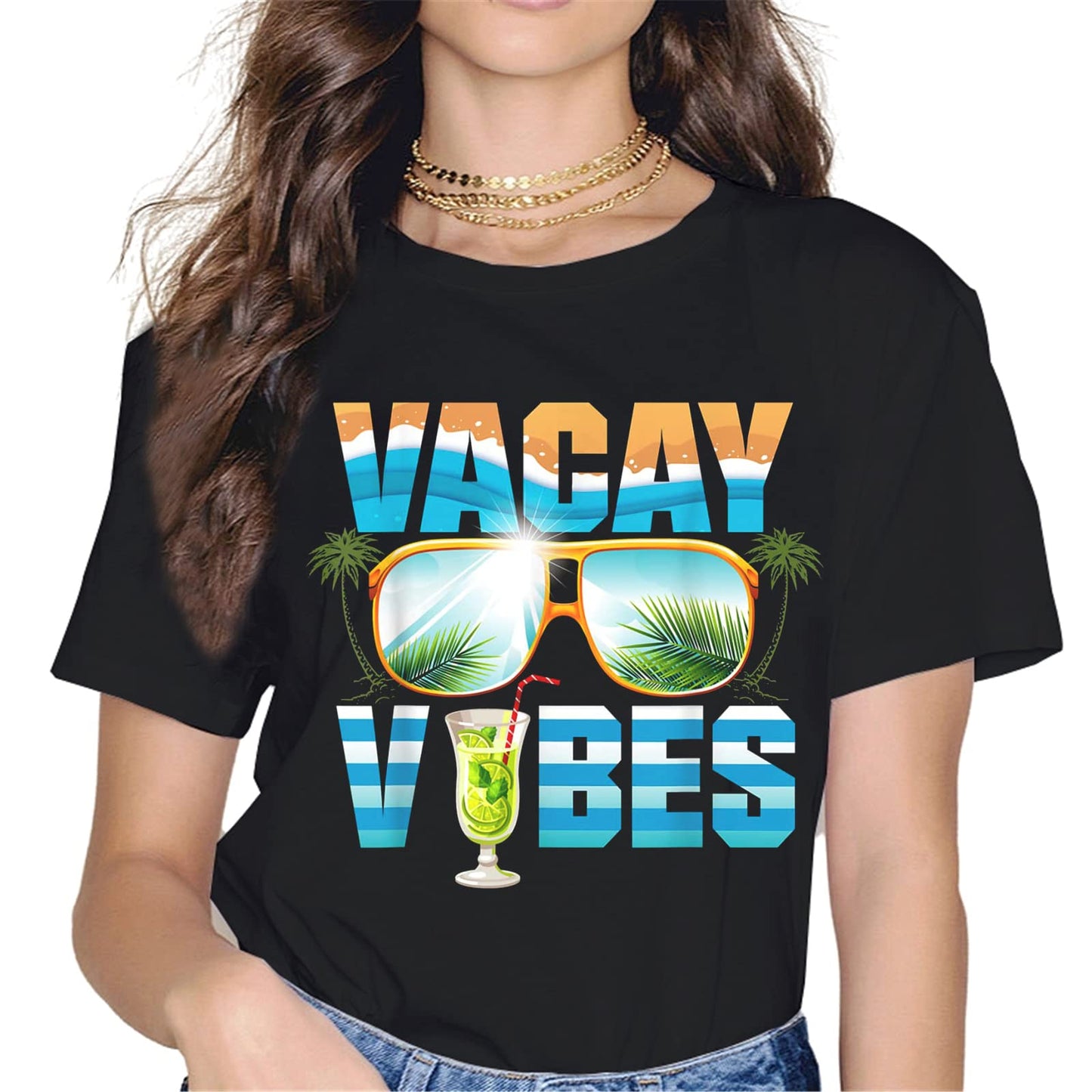 Elevate Your Vacation Style with the "Vacay Mode" Women's T-Shirt