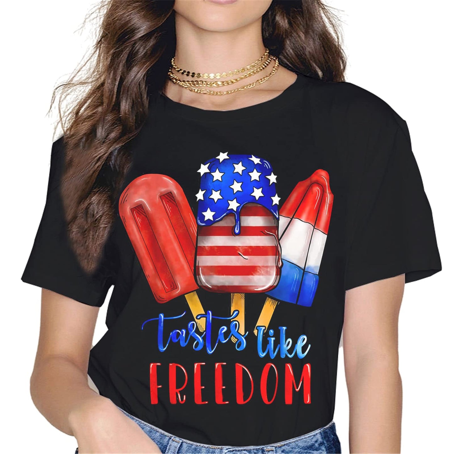 Merica Ice Cream Tee - 4th of July Graphics