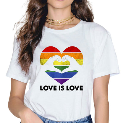 Rainbow Flag Human Rights LGBTQ+ Pride Month Gift T-Shirt