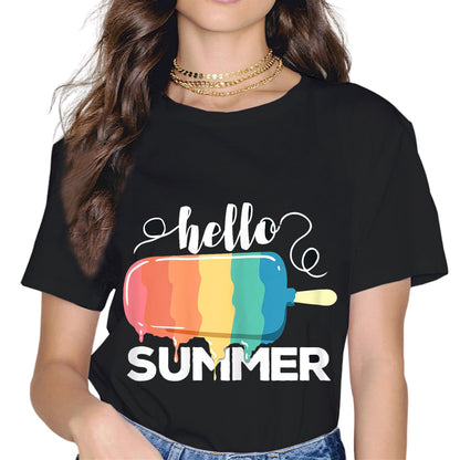 Hello Summer Vacation Popsicles Shirt Holiday T-Shirt