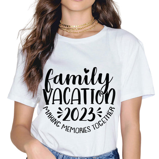 Family Vacation 2023 Making Memories Together Funny Summer T-Shirt