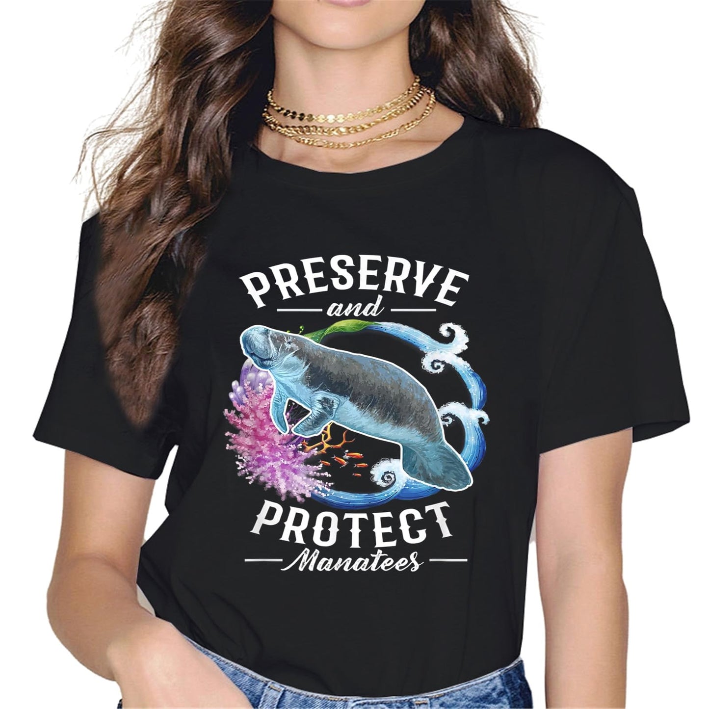 Save Marine Life Protect Marine Ecology T-Shirt - Hotspots Graphics