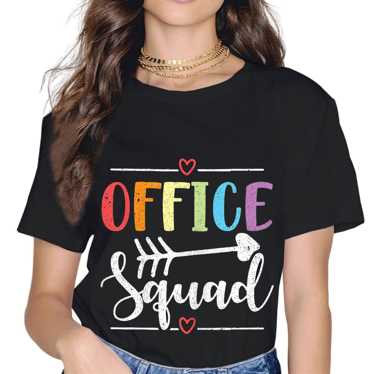 Sassalilly Office Squad Office Staff Admin Crew Gifts Secretary Teacher T-Shirt