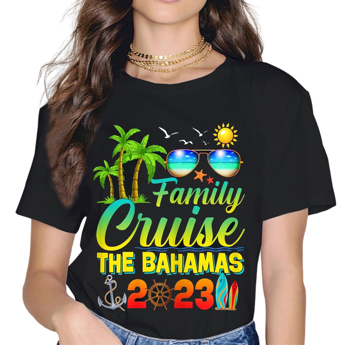 Family Cruise The Bahamas 2023 Summer Matching Vacation T-Shirt