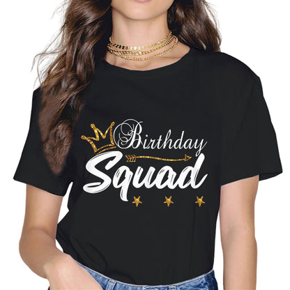 Sassalilly Womens Birthday Squad Women T-Shirt