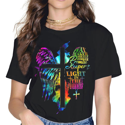 I Can Do All Things Through Christ Butterfly Art - Religious T-Shirt