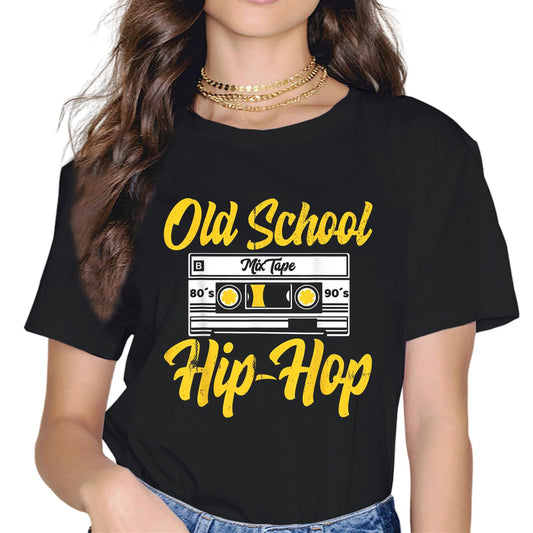 Retro Old School Hip Hop 80s 90s Mixtape Cassette Gift T-Shirt