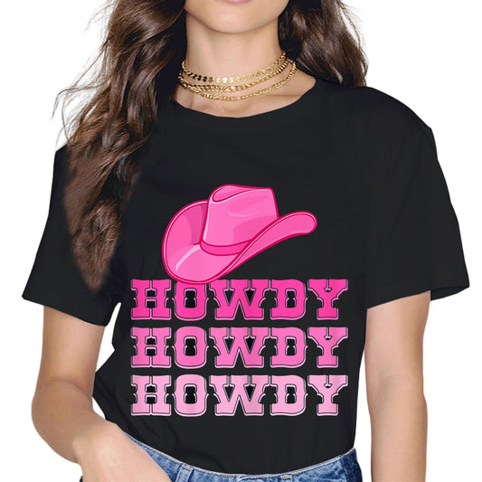 Howdy Rodeo Women Vintage Western Country Southern Cowgirl T-Shirt