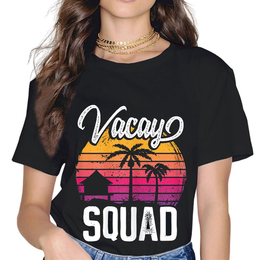 Sassalilly Vacay Squad Vacation T-Shirt-Trip Graphics