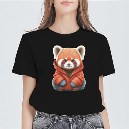 Little Brown Bear Graphic Women's Casual T-Shirt