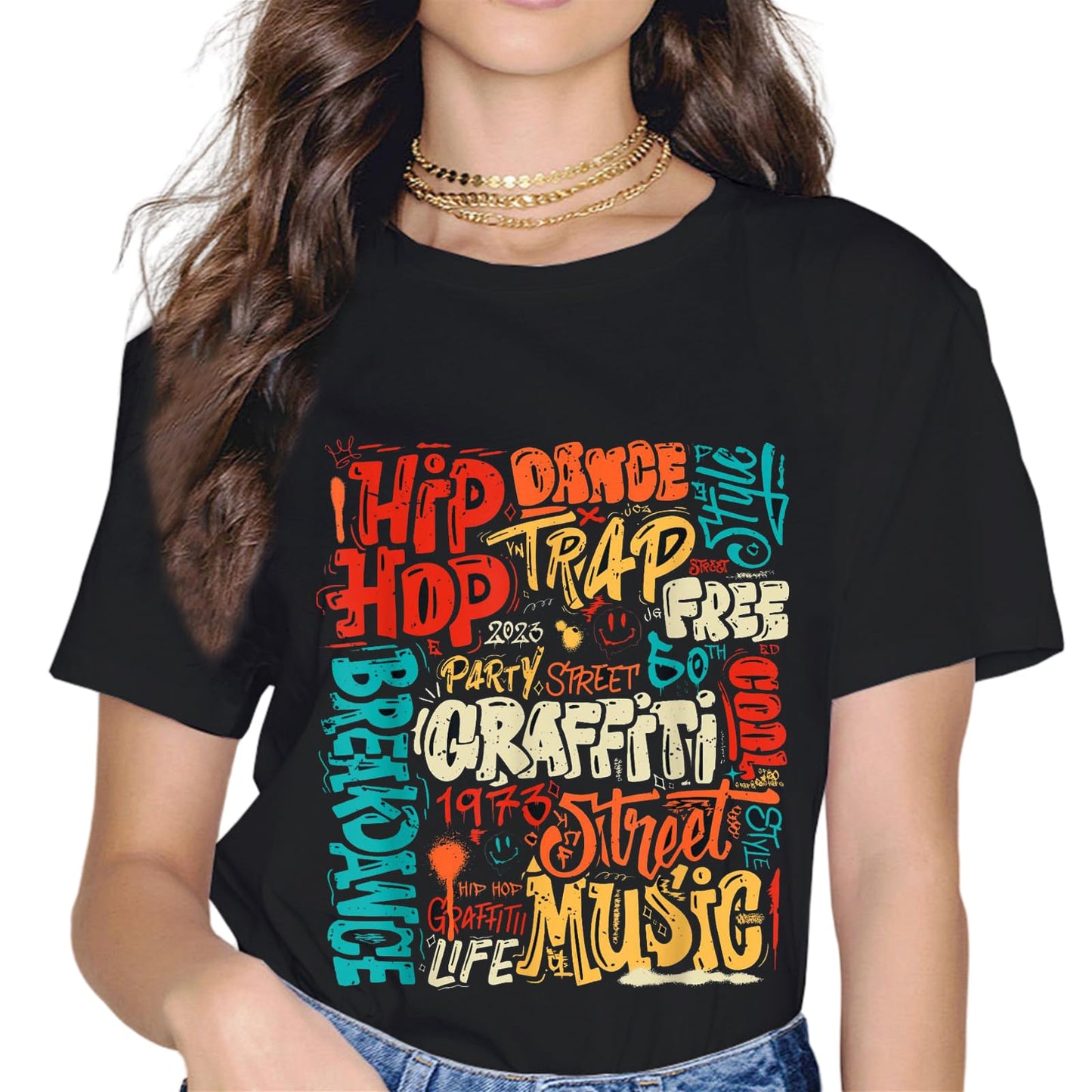 I Love Hip Hop T-Shirt-Hiphop Graphics