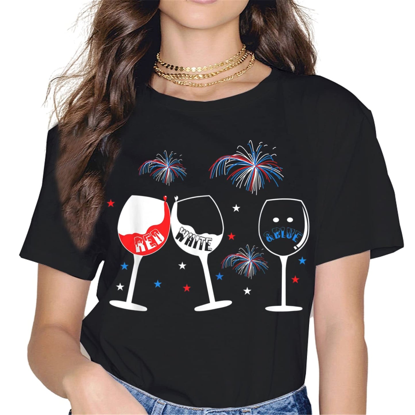 4th of July Glasses T-Shirt - Unisex Gift Graphics