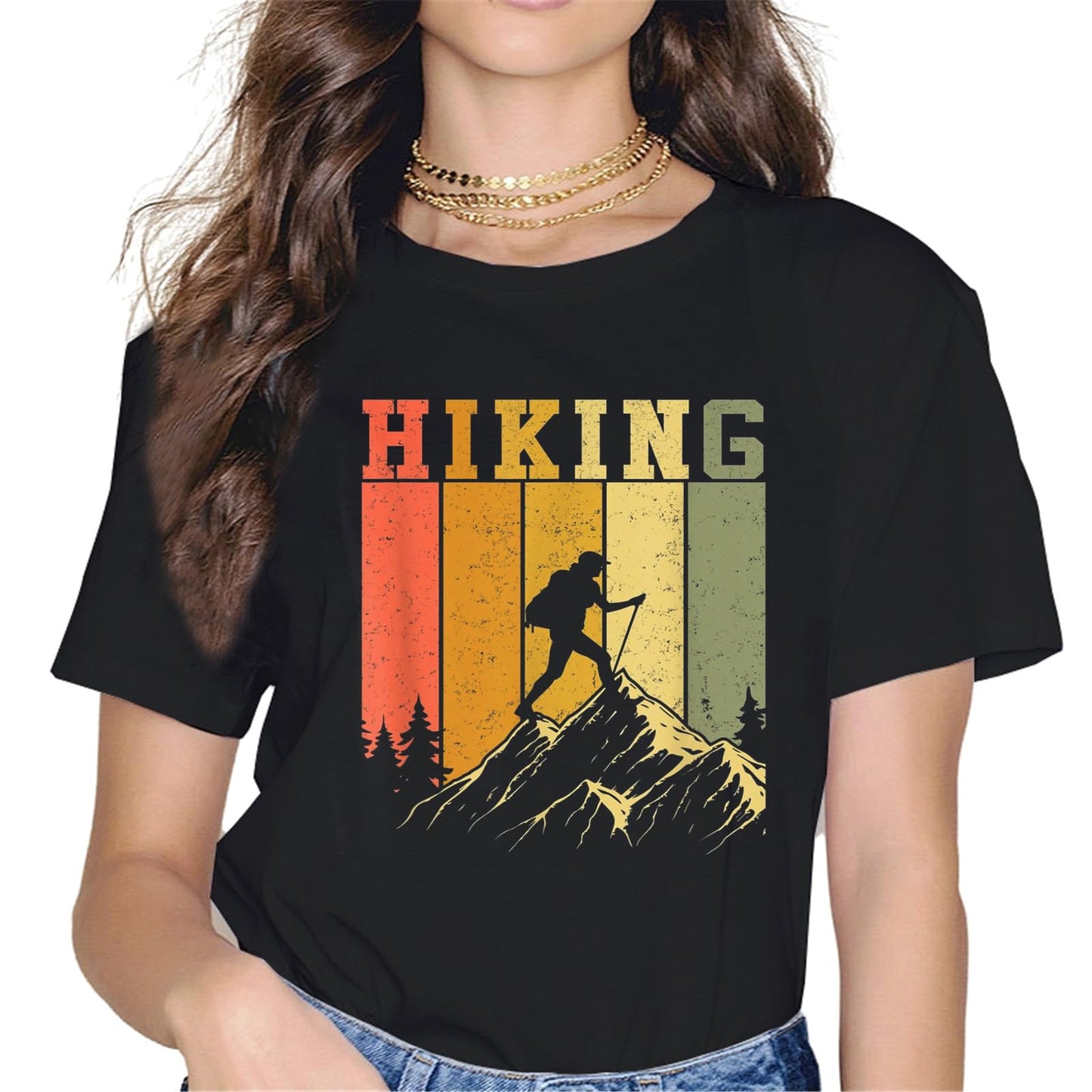 Camping Hiking Close to Nature Outdoor Lovers Gift T-Shirt - Trip Graphics