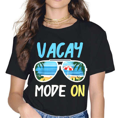 Elevate Your Vacation Style with the "Vacay Mode" Women's T-Shirt