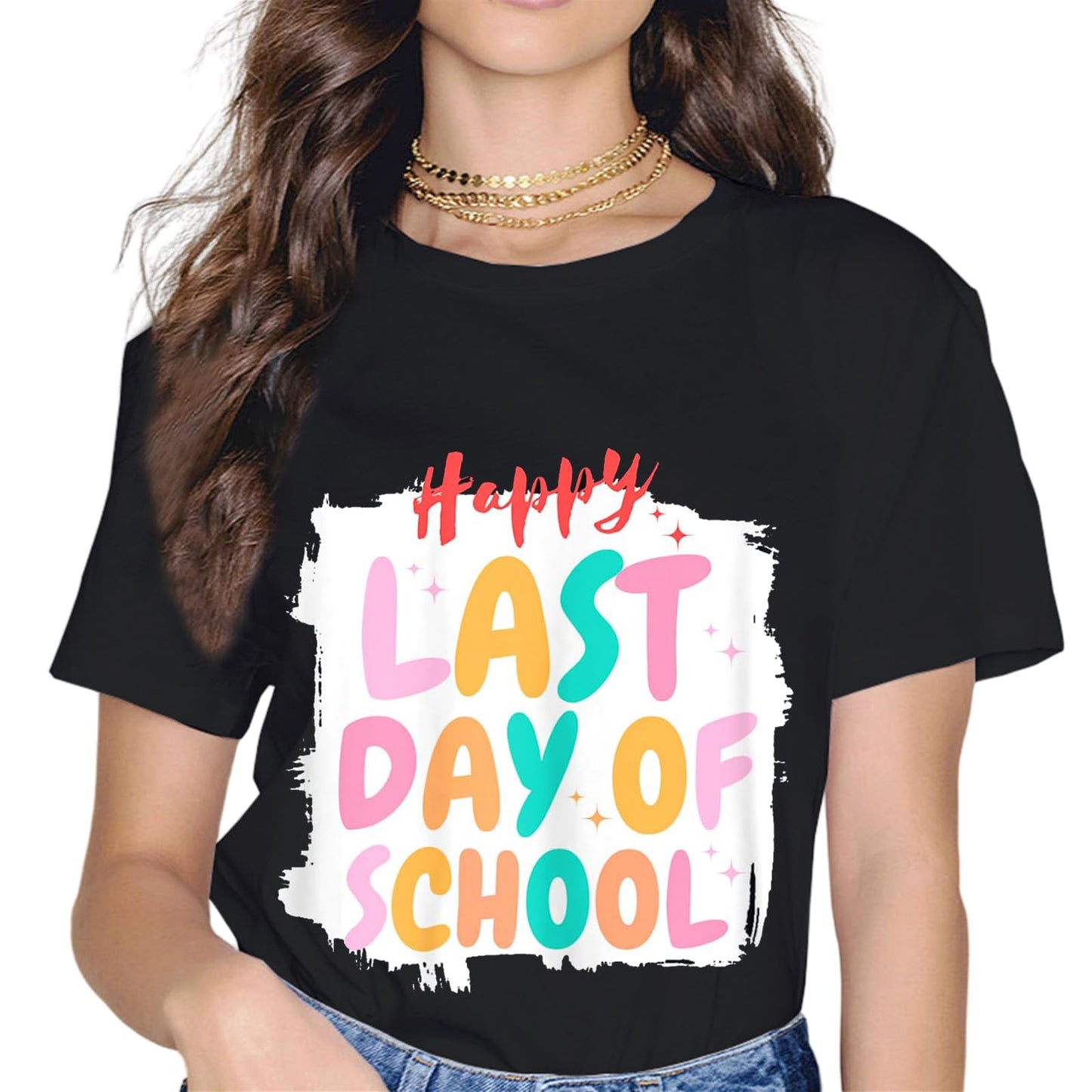 Sassalilly Happy Last Day of School T-Shirt Students and Teachers Shirt T-Shirt