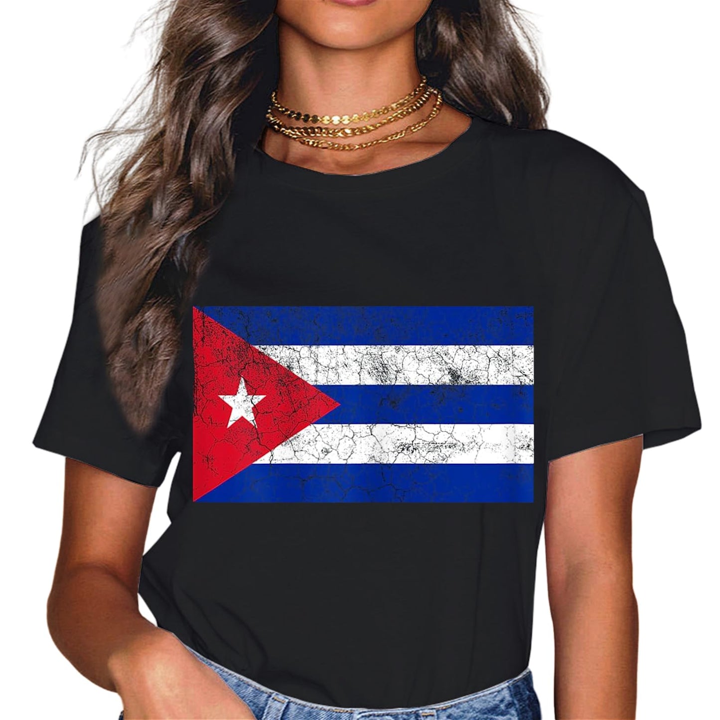 Vintage Cuban Flag Cuba Pride Gift T-Shirt