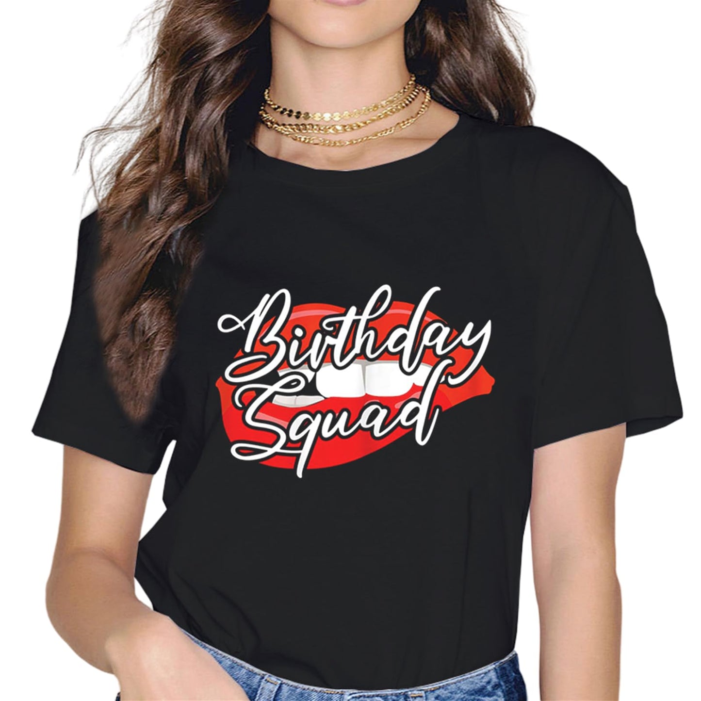 Sassalilly Womens Birthday Squad Women T-Shirt